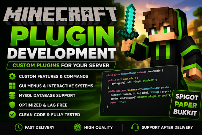 create custom paper minecraft plugins