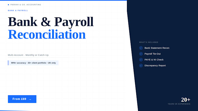 perform your UK bank and payroll reconciliation with precision