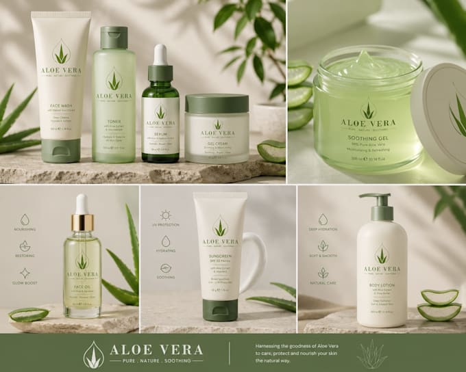 design modern minimalist skincare and cosmetic logo