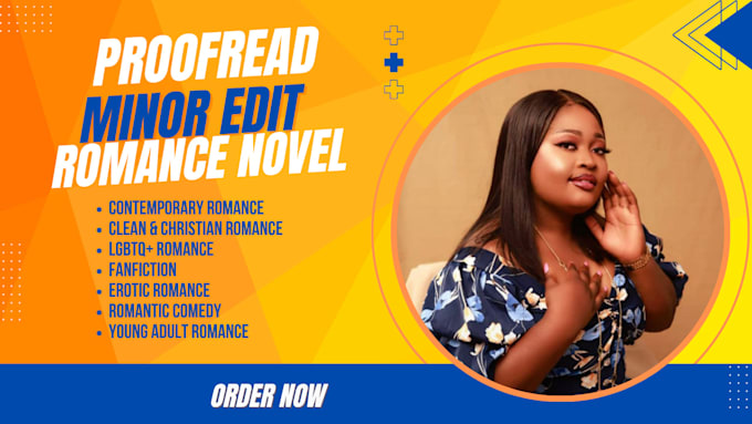 proofread and minor edit your romance novel