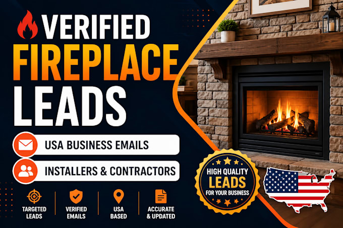 provide verified fireplace companies and installers leads