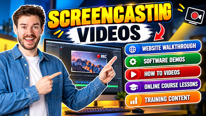 make screen recording tutorial videos for apps and websites