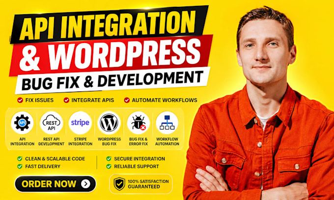fix wordpress bugs and integrate stripe API, rest API or woocommerce API setup