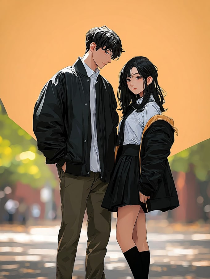 draw unique custom anime illustrations
