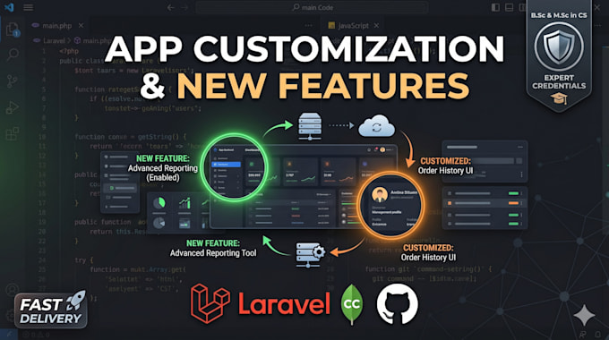 customize, modify, and add custom features to laravel app