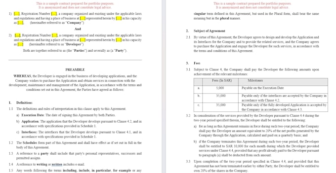 draft legal documents, including contracts and opinions