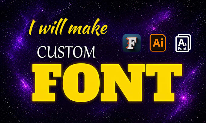 create custom font design, handwritten typography in 2 hours