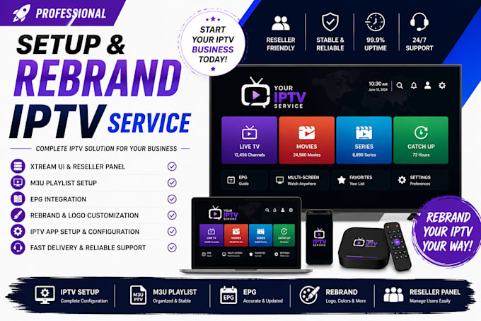 rebrand and customize iptv apps with your logo and branding