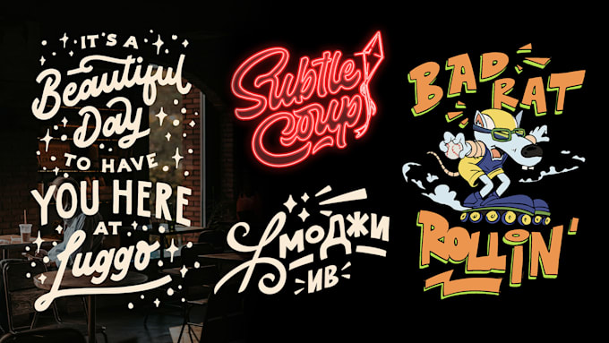 design custom hand lettering and typography