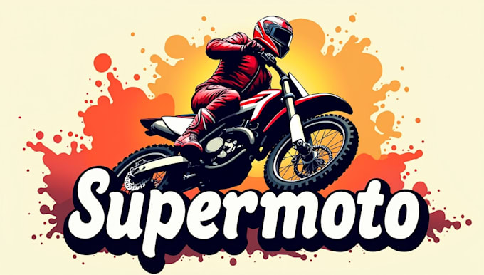 design super unique moto racing mascot logo in one day