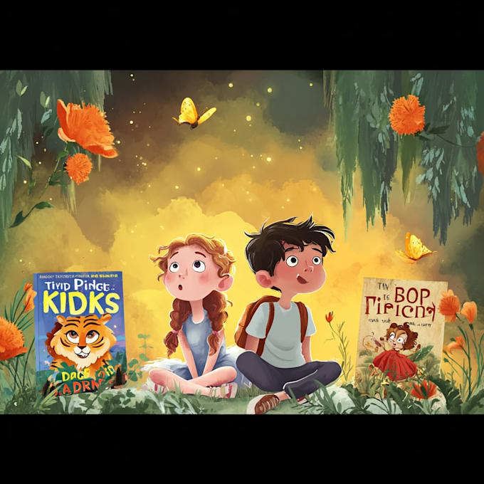 create magical childrens book covers with professional