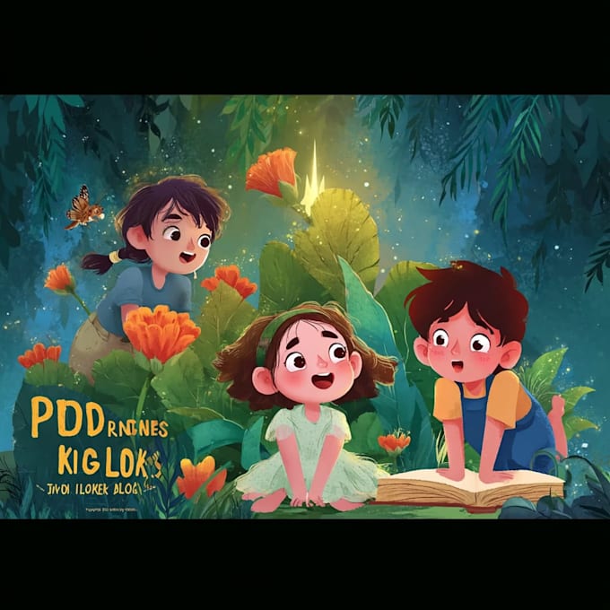 draw creative children book illustrations for storytellin