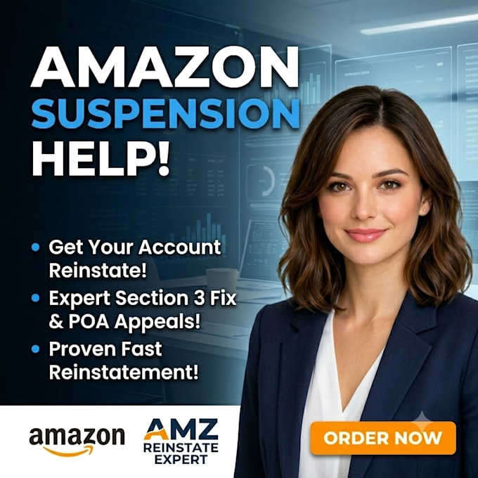 reinstate suspended amazon account and write amazon poa appeal