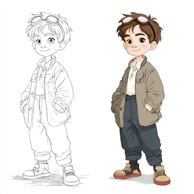 draw 2d character design