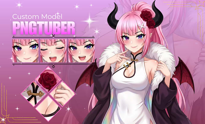 draw custom pngtuber character model for streaming
