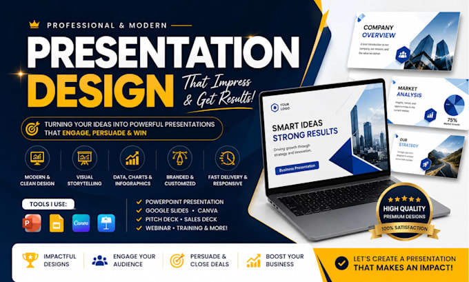 do powerpoint redesign canva presentation google slides deck pitch deck design