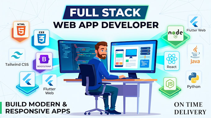 develop a modern and responsive web application