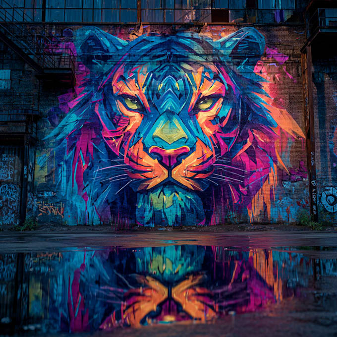 create high quality graffiti art and spray paint design