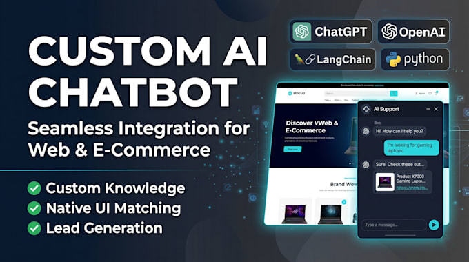 integrate a custom ai chatbot into your website