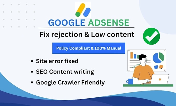 write adsense approved SEO content and articles to get your website monetization