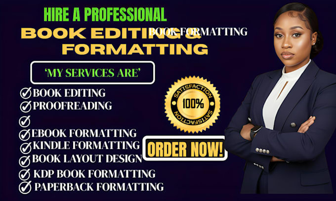 do professional book editing and KDP formatting