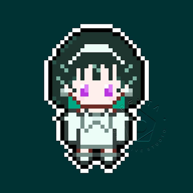 create pixel art in chibi style for ocs or vtubers