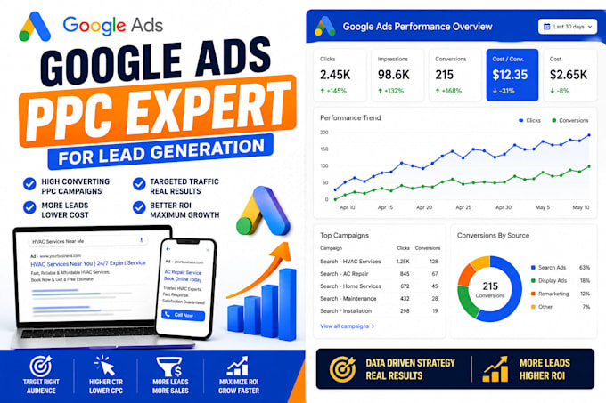 be your google ads PPC expert for lead generation
