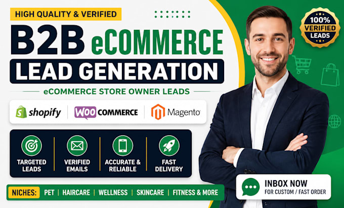 generate verified b2b leads for ecommerce businesses