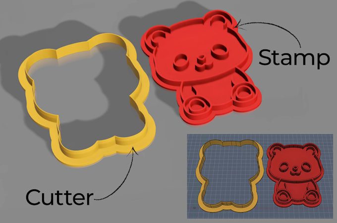 convert your design to a 3d print cookie cutter using fusion