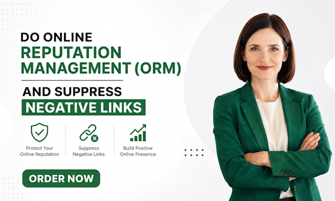 do online reputation management ORM and suppress negative links