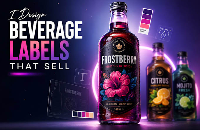 design beverage packaging label that makes your drink sell out