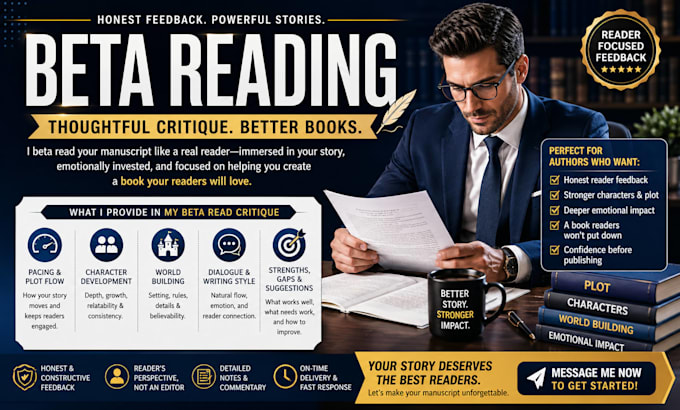 beta read your ya fantasy romance thriller mystery historical fiction manuscript