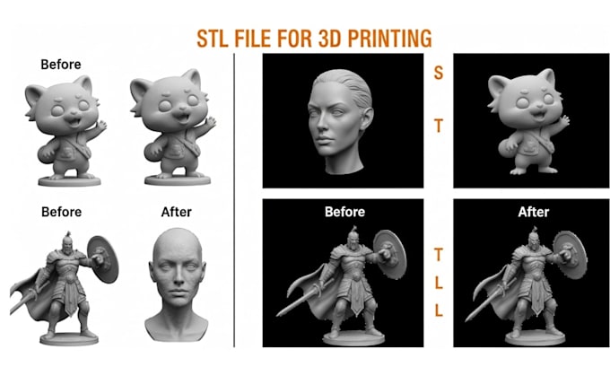 repair stl file, edit obj file, modify custom 3d models for printing