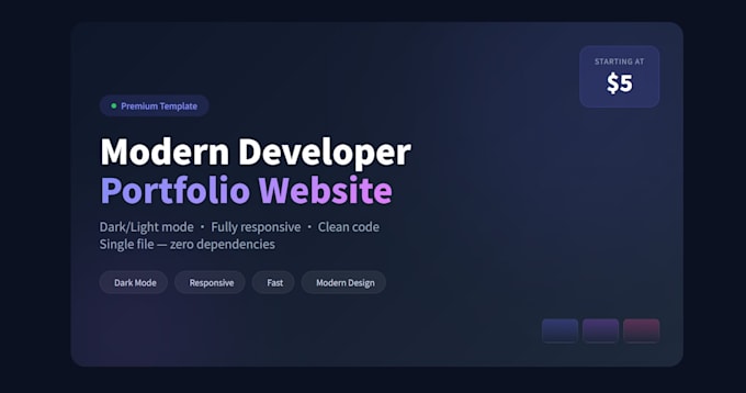build a modern developer