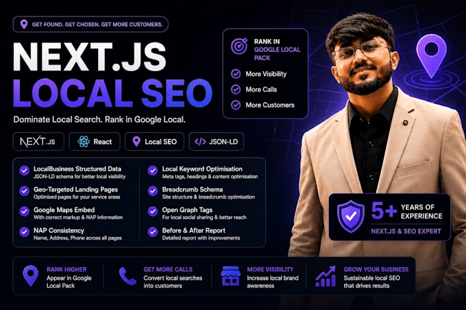 implement local SEO on your nextjs website for local leads