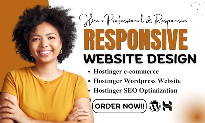 design or redesign hostinger website, bluehost, namecheap, wordpress, siteground