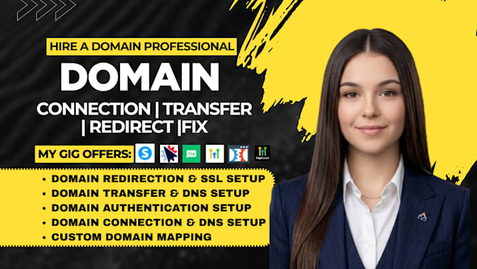 connect domain, do domain transfer, redirect domain, connect domain, fix domain