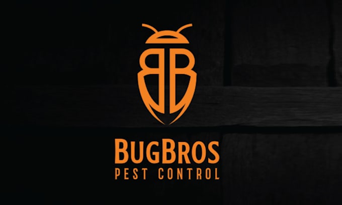 design hand drawn pest control logo within 24 hours