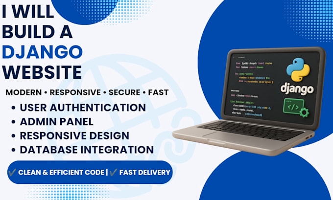 build a modern django website using python