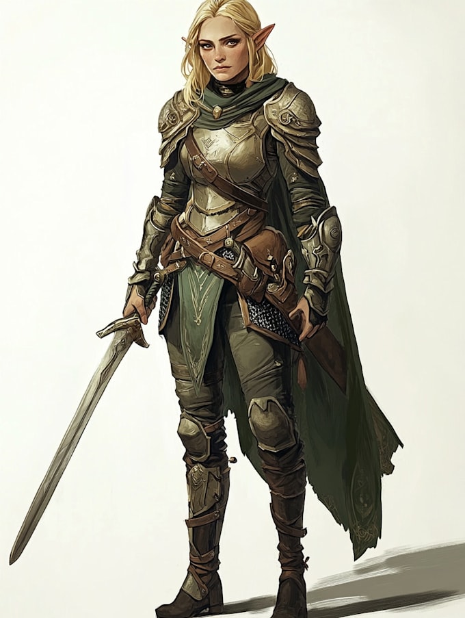 fantasy dnd character illustration