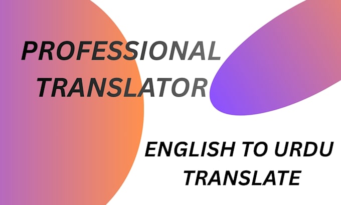 professionally translate english to urdu documents
