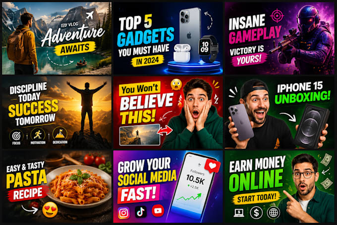 design professional thumbnails that boost video clicks