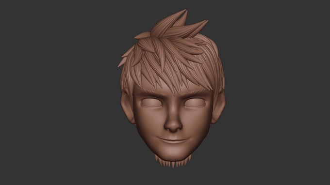 create a custom disney head for 3d printing for a doll body