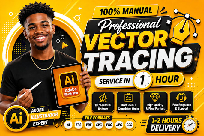 vectorize and convert logo or graphic to high quality vector
