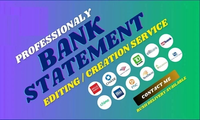 reconcile bank statement PDF to editable format