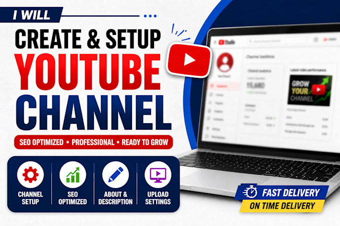 create and setup a professional youtube channel