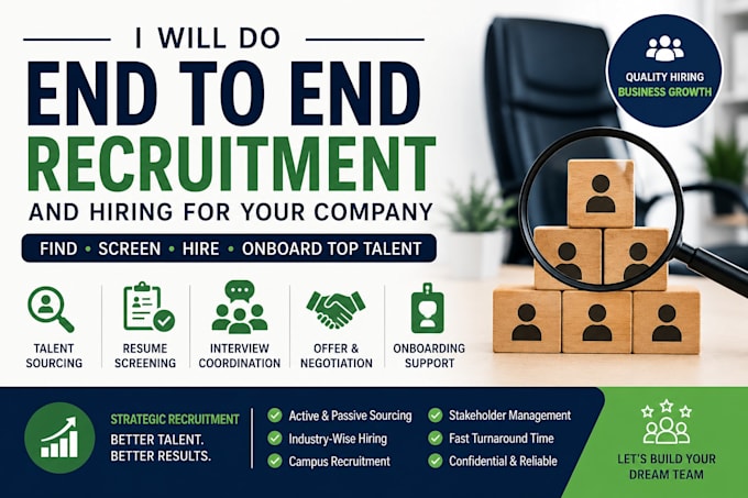do end to end recruitment and hiring
