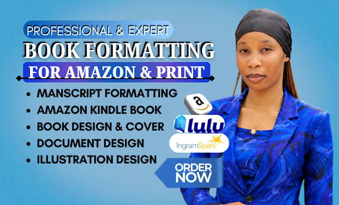 format and proofread amazon KDP books for kindle and paperback