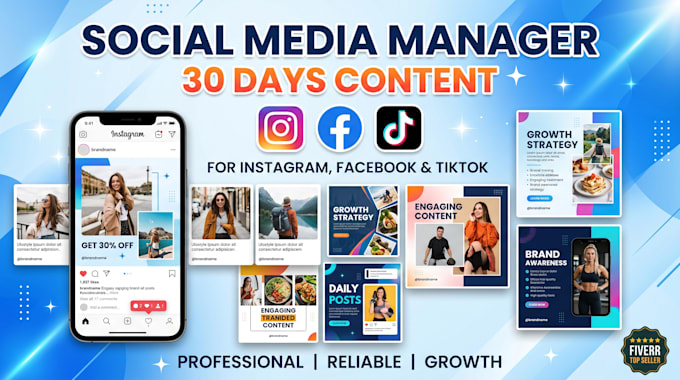 be your social media manager and content creator