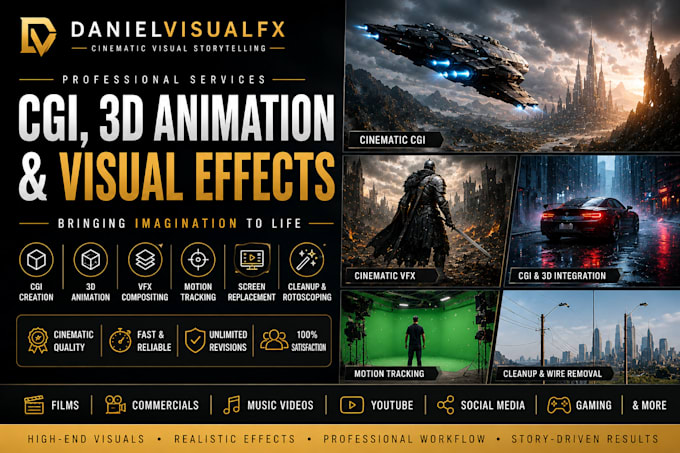 Create cinematic cgi, 3d animation and vfx for your project by ...